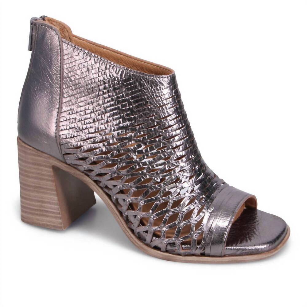 NEW BUENO women's joey heeled sandal in pewter - Picture 1 of 5